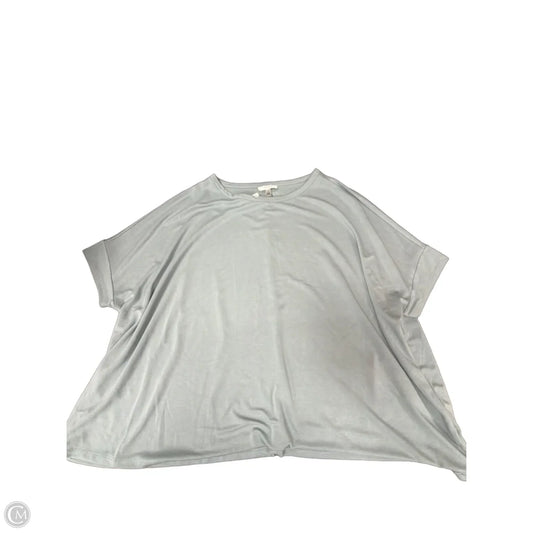 Top Short Sleeve Basic By Cable And Gauge In Blue, Size: 2x