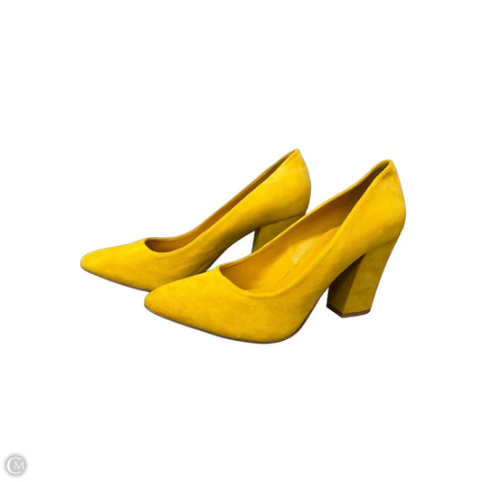 Shoes Heels Block By Antonio Melani In Yellow, Size: 8.5