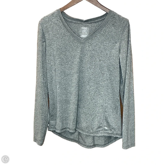 Athletic Top Long Sleeve Crewneck By Danskin In Grey, Size: L