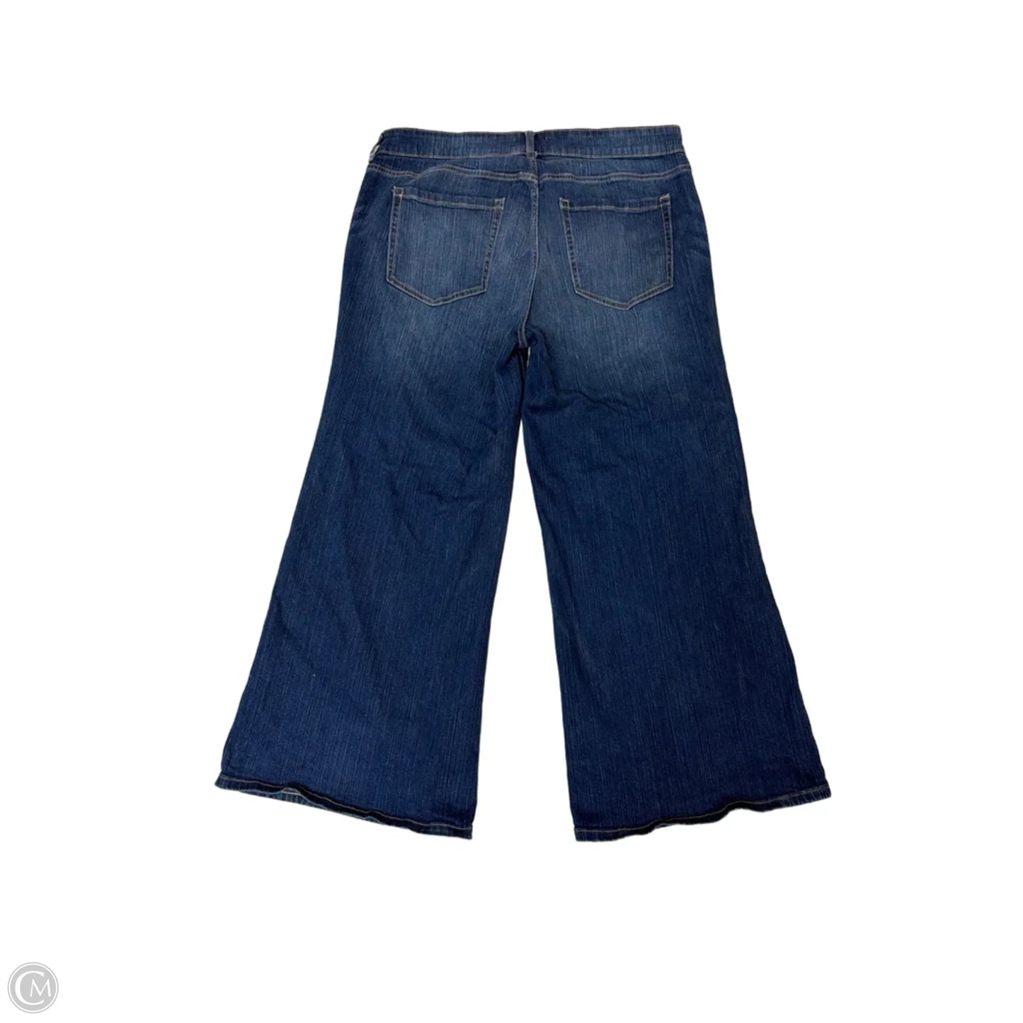 Jeans Wide Leg By Clothes Mentor In Blue Denim, Size: 12