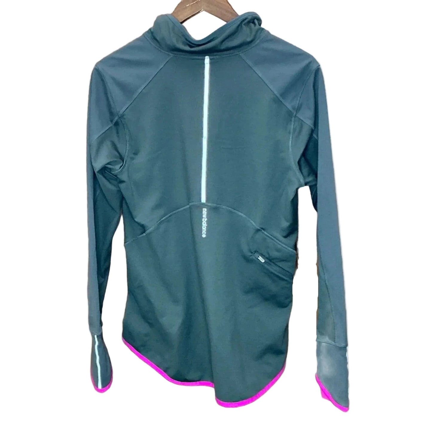 Athletic Sweatshirt Collar By New Balance In Grey, Size: L