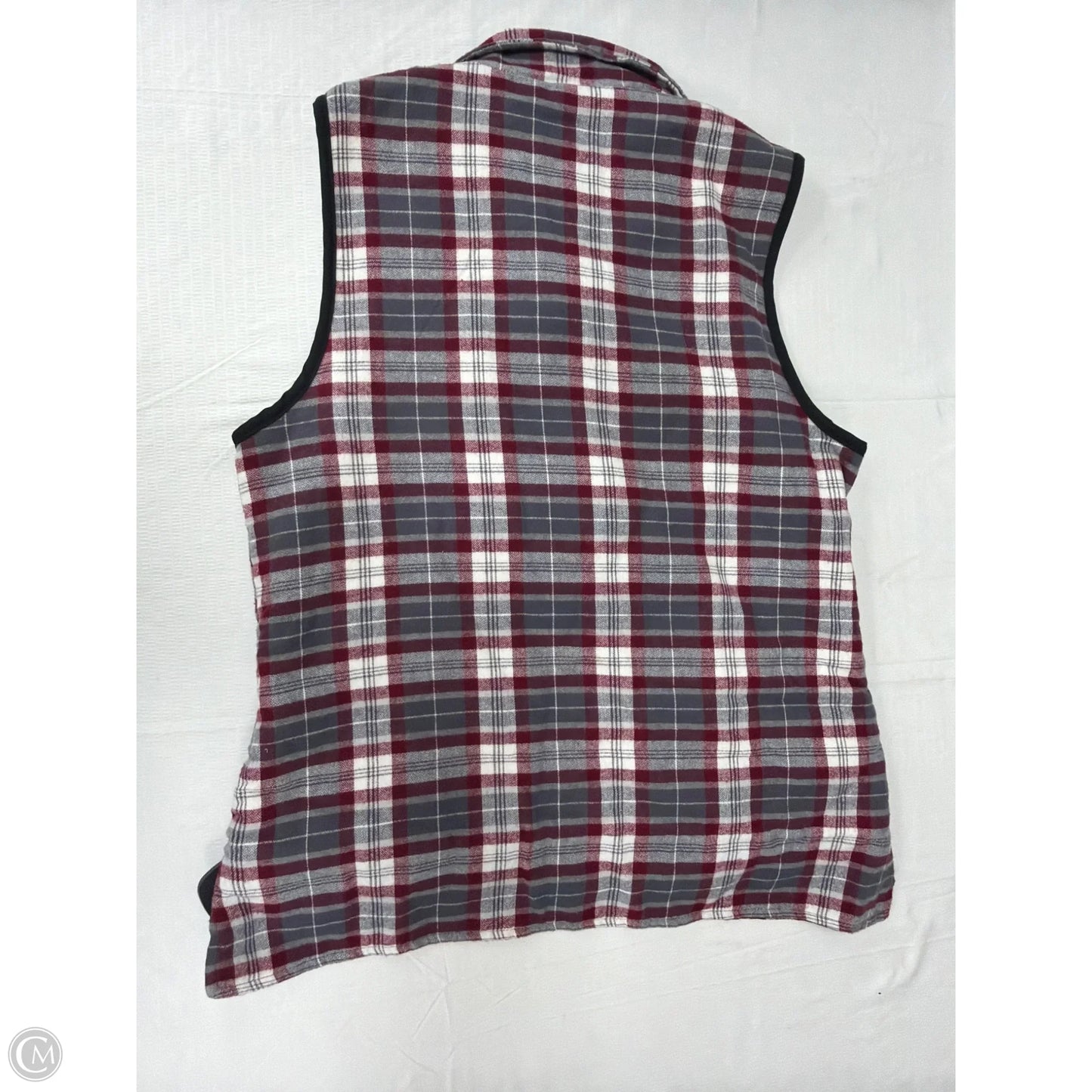 Vest Fleece By Me Jane In Plaid Pattern, Size: Xl