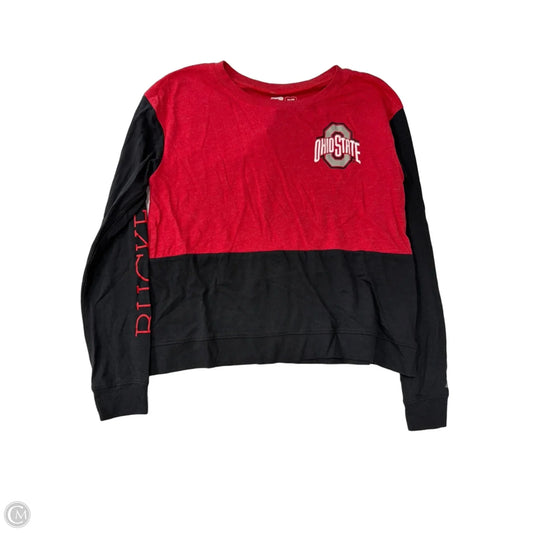 Top Long Sleeve By Clothes Mentor In Black & Red, Size: M