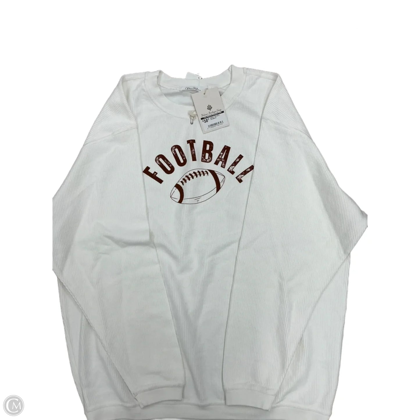 Top Long Sleeve By Clothes Mentor In White, Size: Xl