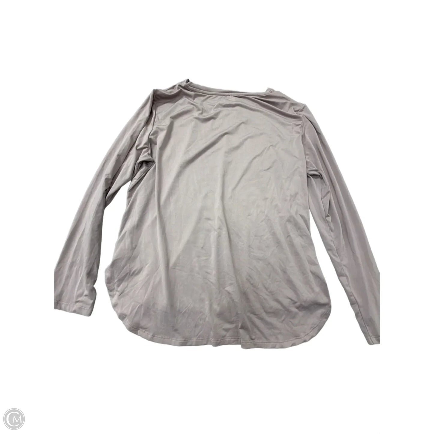 Athletic Top Long Sleeve Crewneck By Clothes Mentor In Grey, Size: Xl