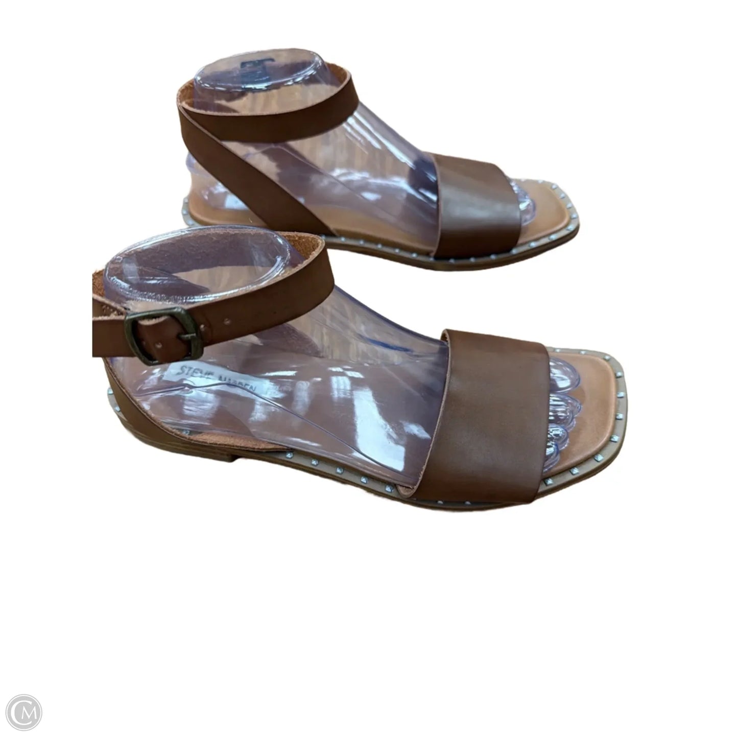 Sandals Flats By Steve Madden In Brown, Size: 8