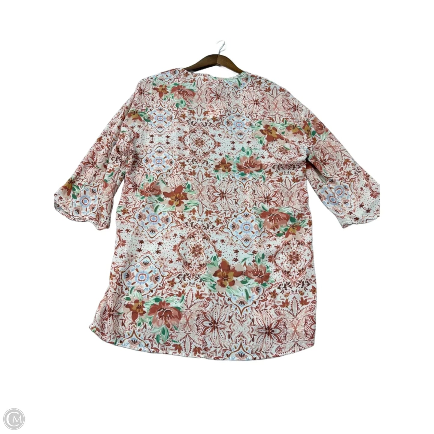 Kimono By Pink Rose In Floral Print, Size: S