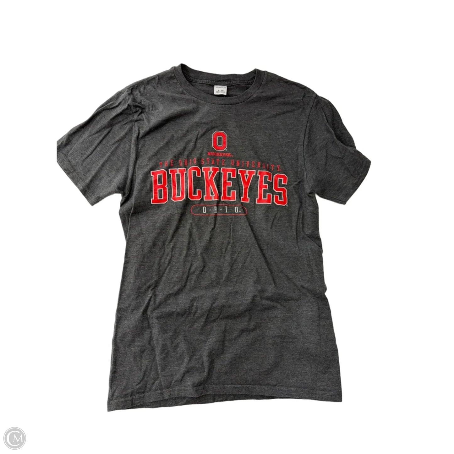 Top Short Sleeve By Hanes In Grey, Size: S