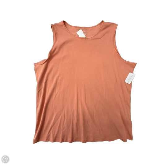 Tank Top By Cj Banks In Peach, Size: 3x