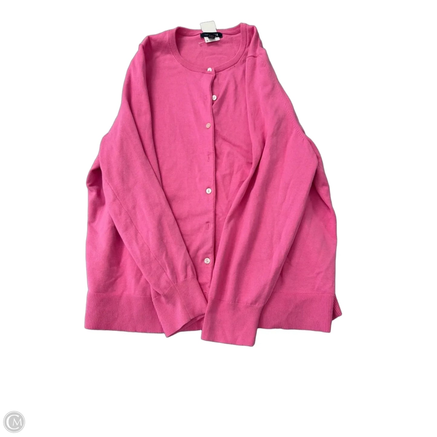 Cardigan By Lands End In Pink, Size: 2x