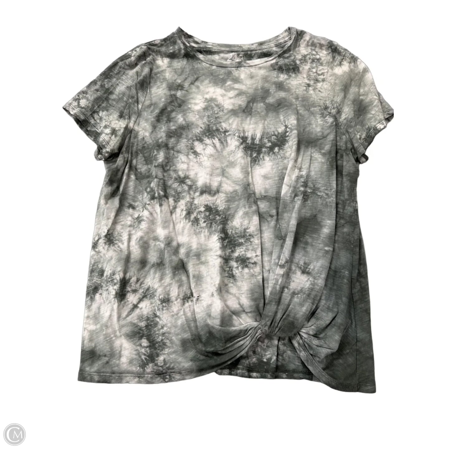Top Short Sleeve By Maurices In Tie Dye Print, Size: 1x