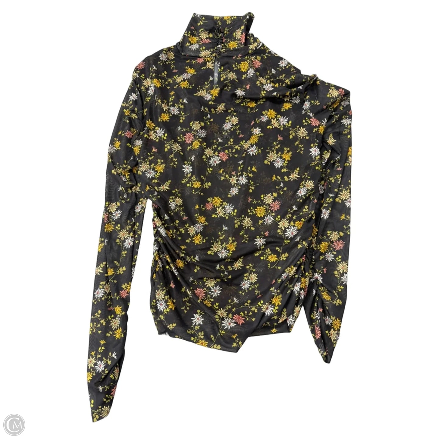Top Long Sleeve By Cinq A Sept In Floral Print, Size: L