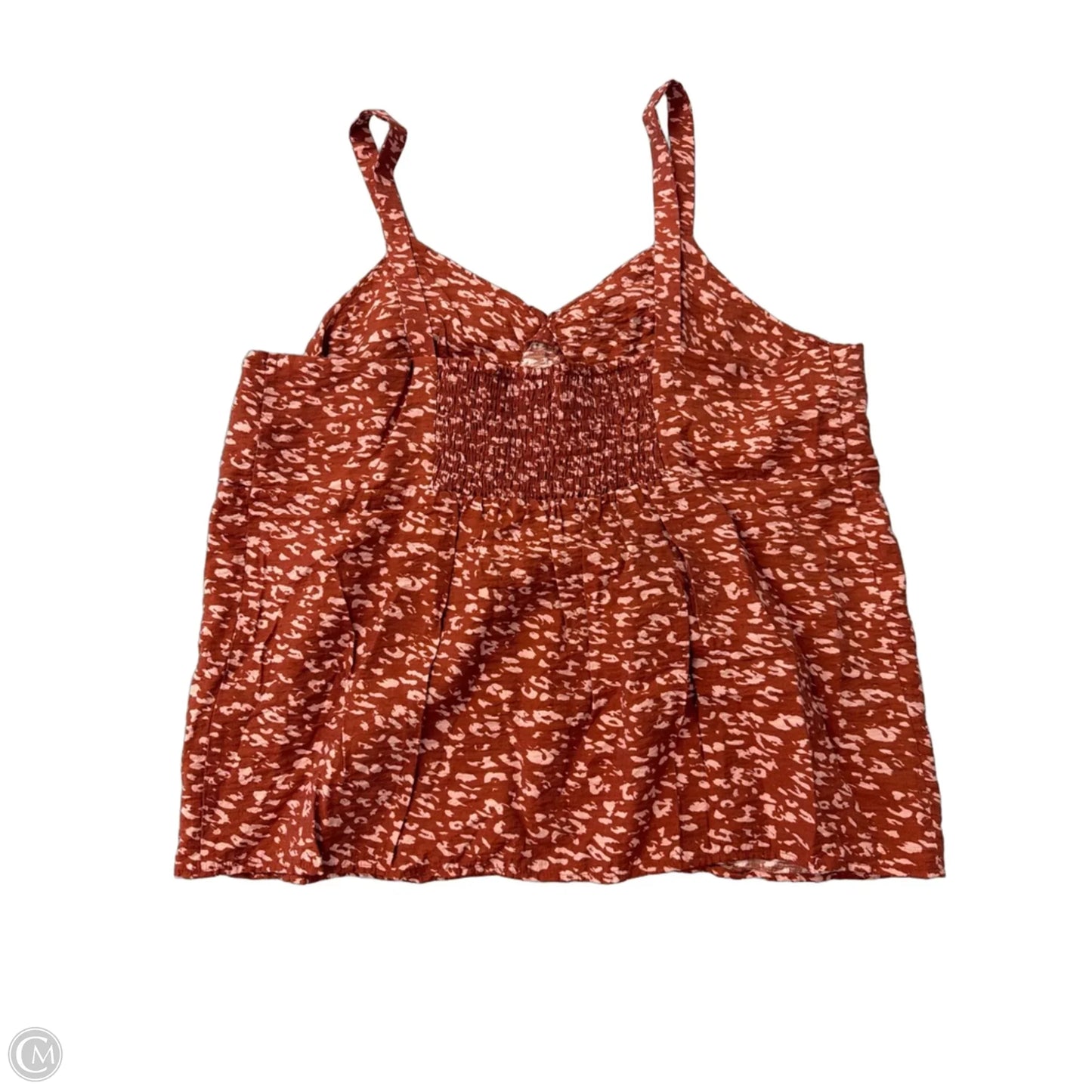 Tank Top By Simply Vera In Brown & Pink, Size: Xl