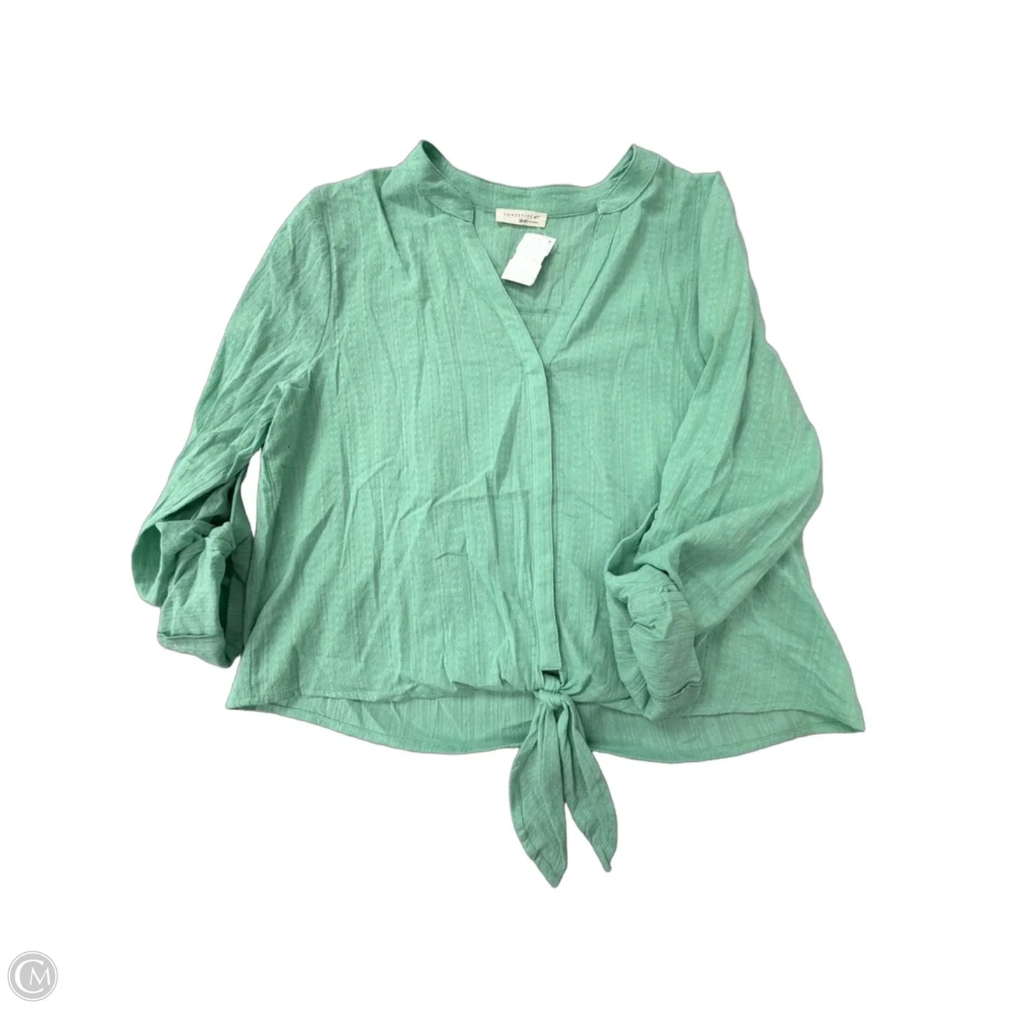 Top Long Sleeve By Lovestitch In Green, Size: M