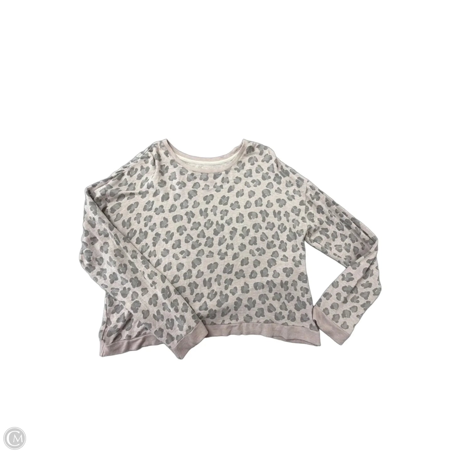 Top Long Sleeve By Thread And Supply In Animal Print, Size: L