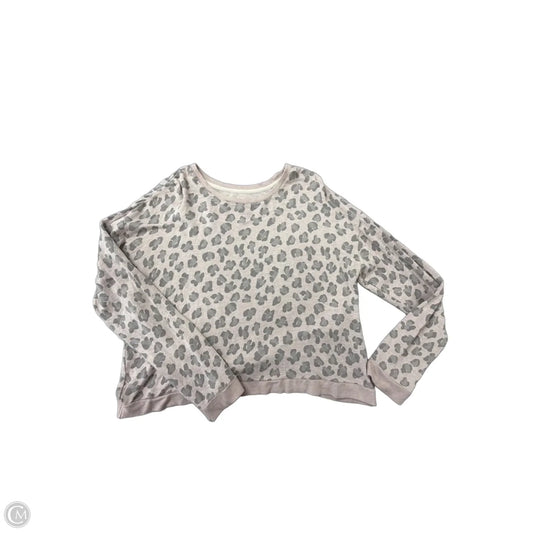 Top Long Sleeve By Thread And Supply In Animal Print, Size: L