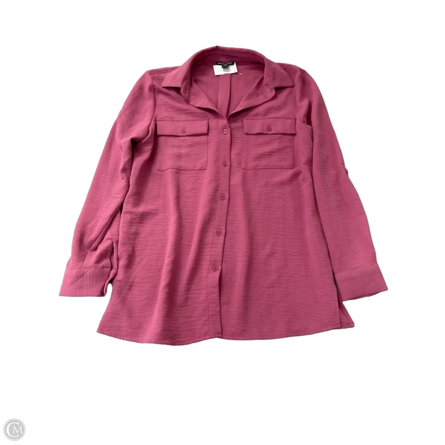Top Long Sleeve By Hilary Radley In Pink, Size: S