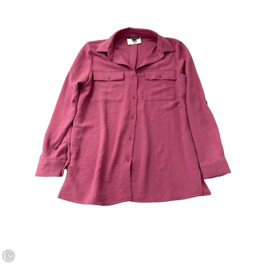 Top Long Sleeve By Hilary Radley In Pink, Size: S