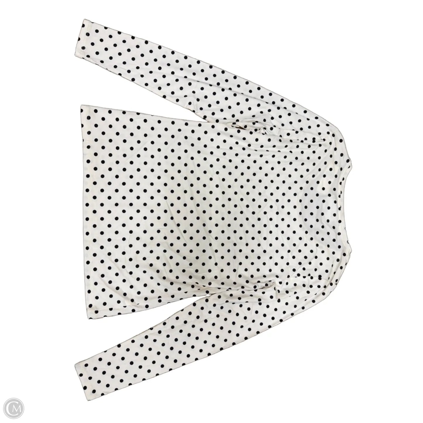 Top Long Sleeve By Ann Taylor In Polkadot Pattern, Size: S