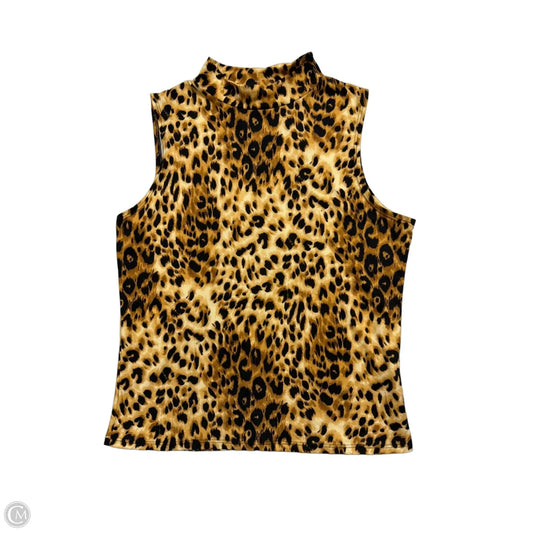 Top Sleeveless By Olivia Rae In Animal Print, Size: Xl