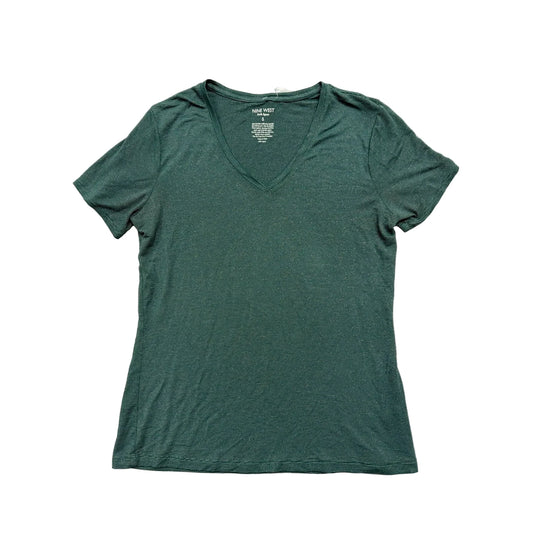 Top Short Sleeve By Nine West Apparel In Green, Size: S