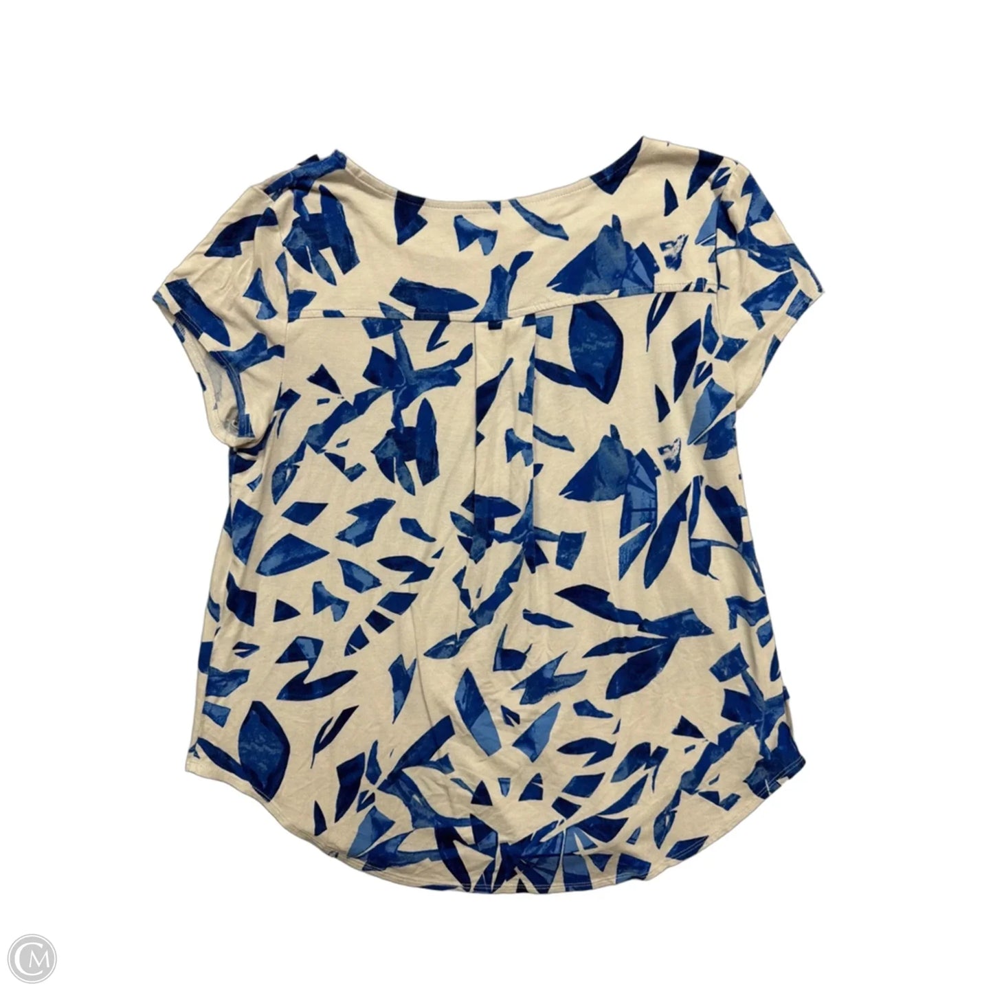 Top Sleeveless By Alfani In Blue & White, Size: M