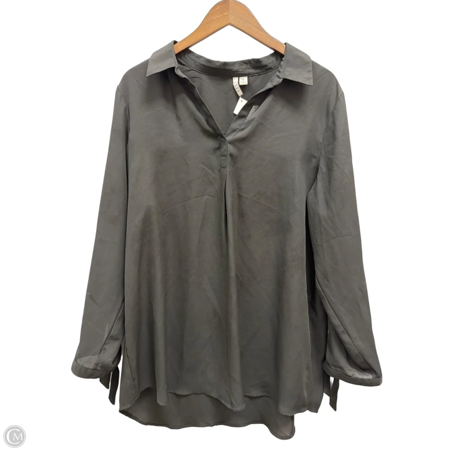 Top Long Sleeve By Elle In Black, Size: Xl