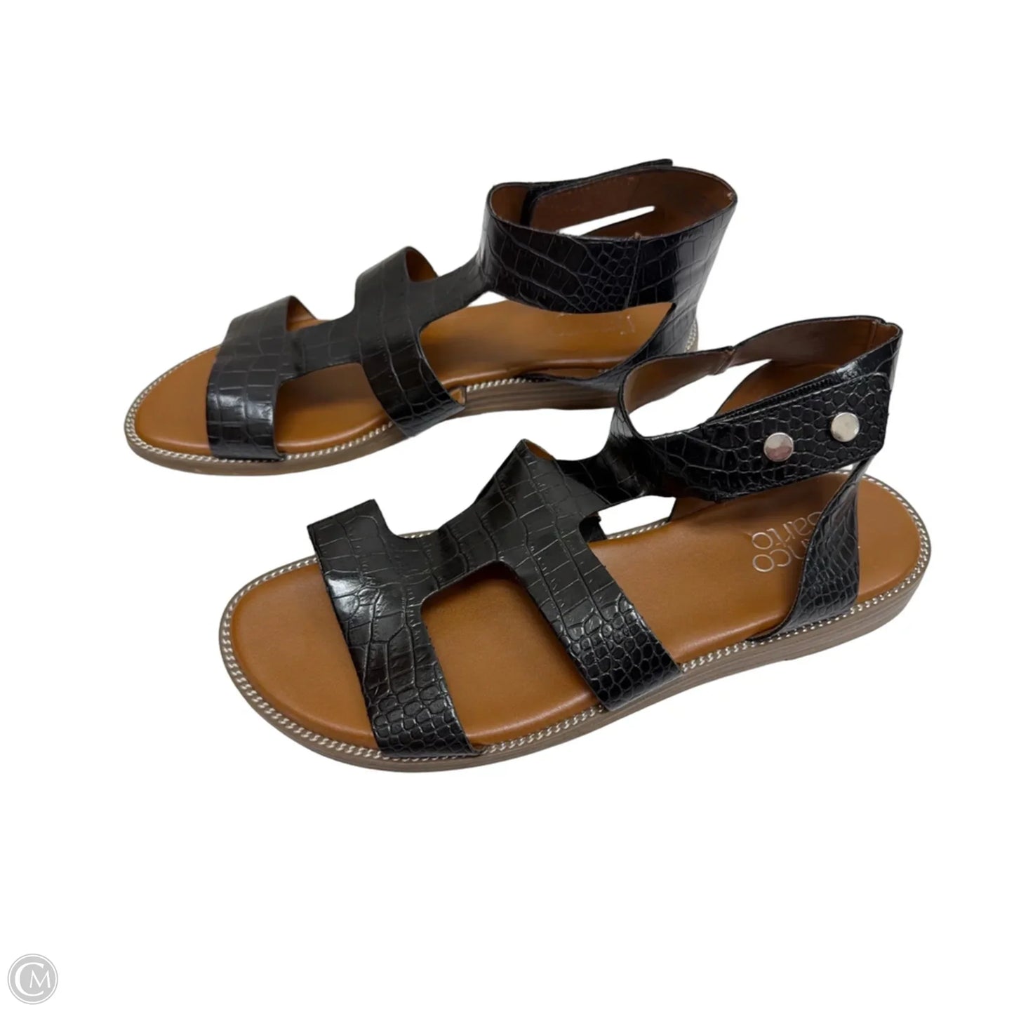 Sandals Flats By Franco Sarto In Black, Size: 9.5