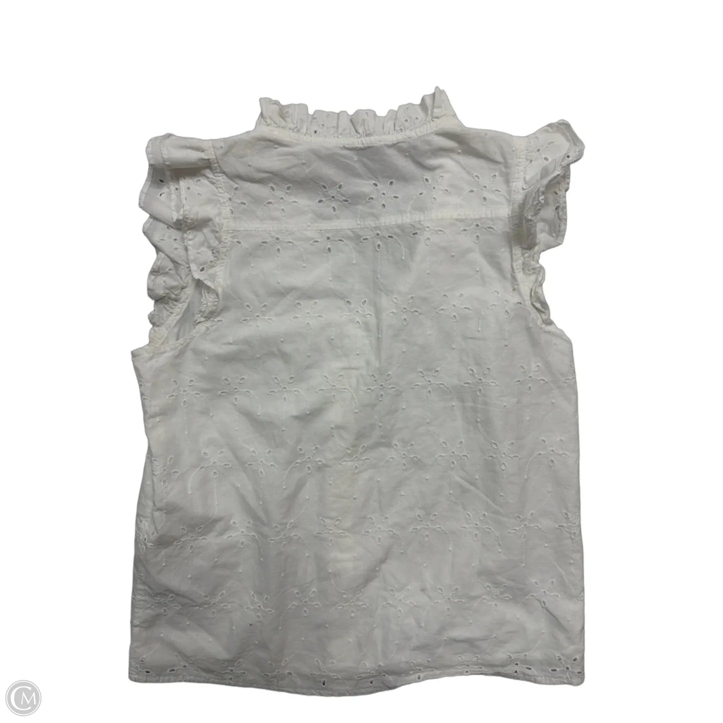 Top Sleeveless By J. Crew In White, Size: S