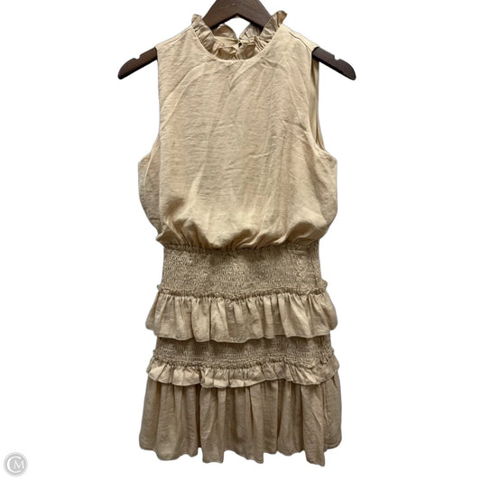 Dress Casual Short By She + Sky In Tan, Size: S