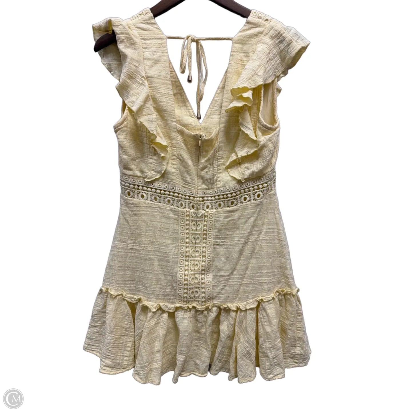 Dress Casual Short By Francesca’s In Yellow, Size: L