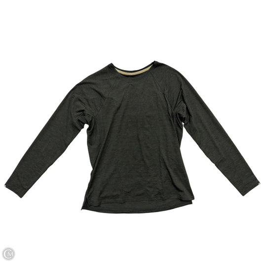 Athletic Top Long Sleeve Crewneck By Rei In Grey, Size: M