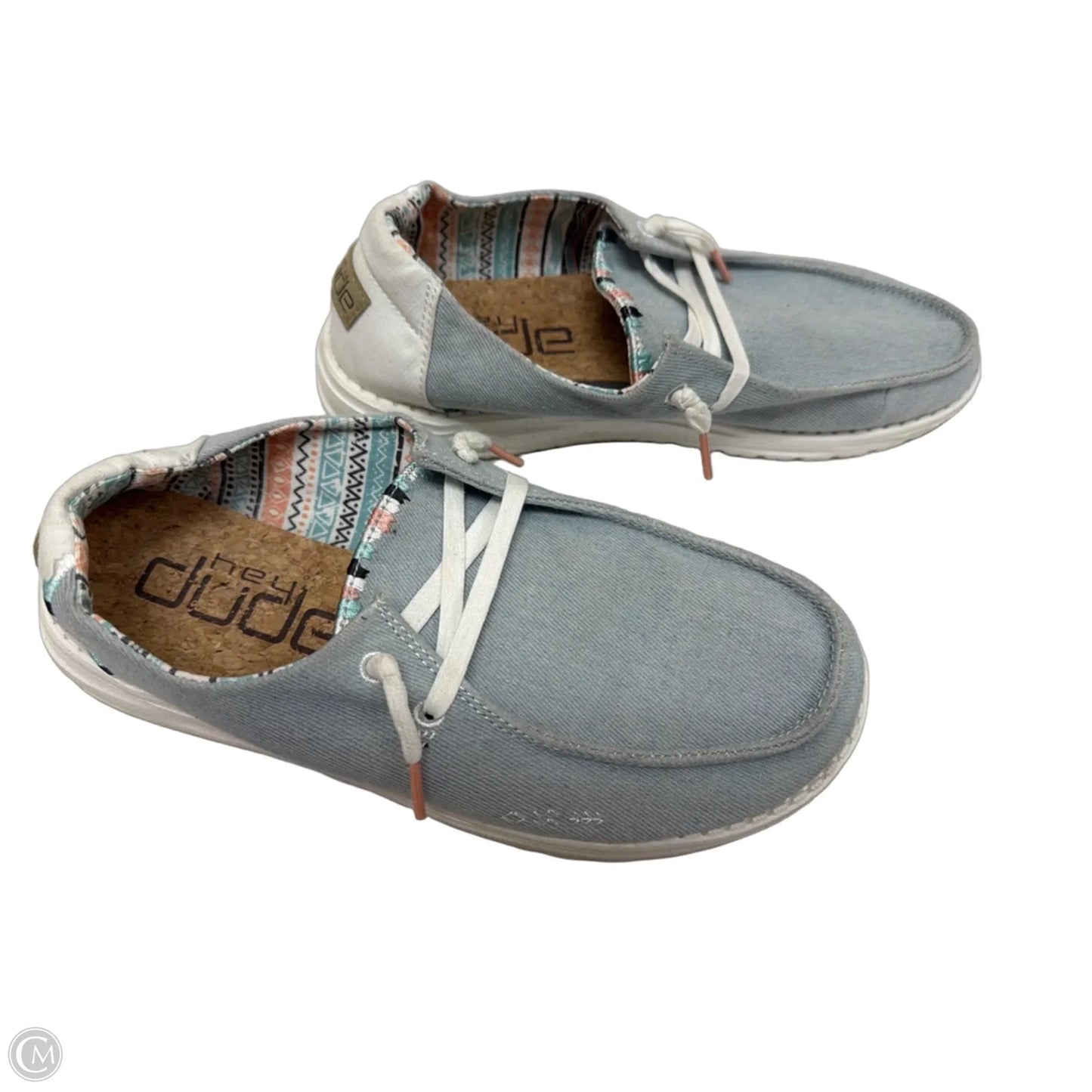 Shoes Flats By Hey Dude In Grey, Size: 8