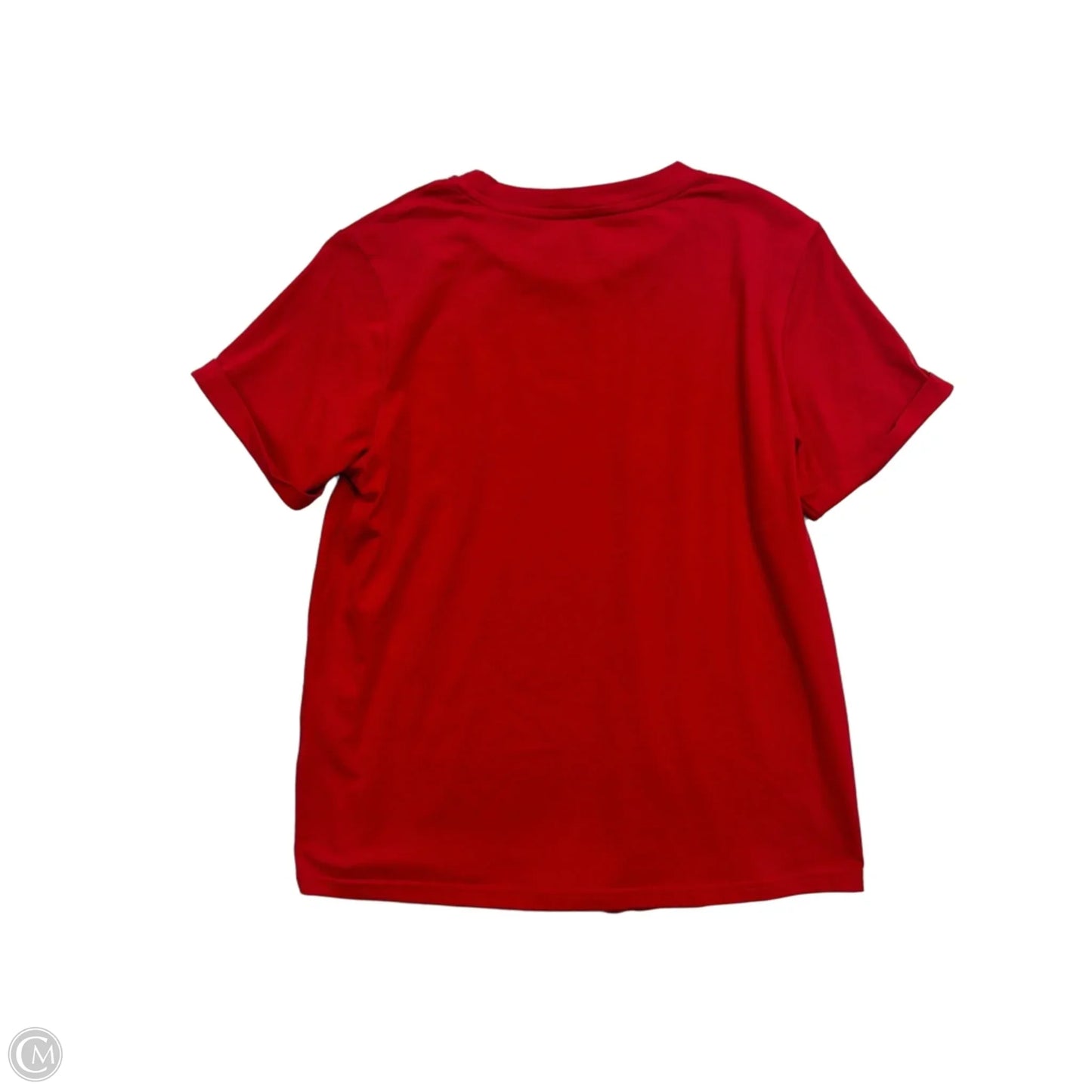Top Short Sleeve Basic By Envy Divine In Red, Size: L