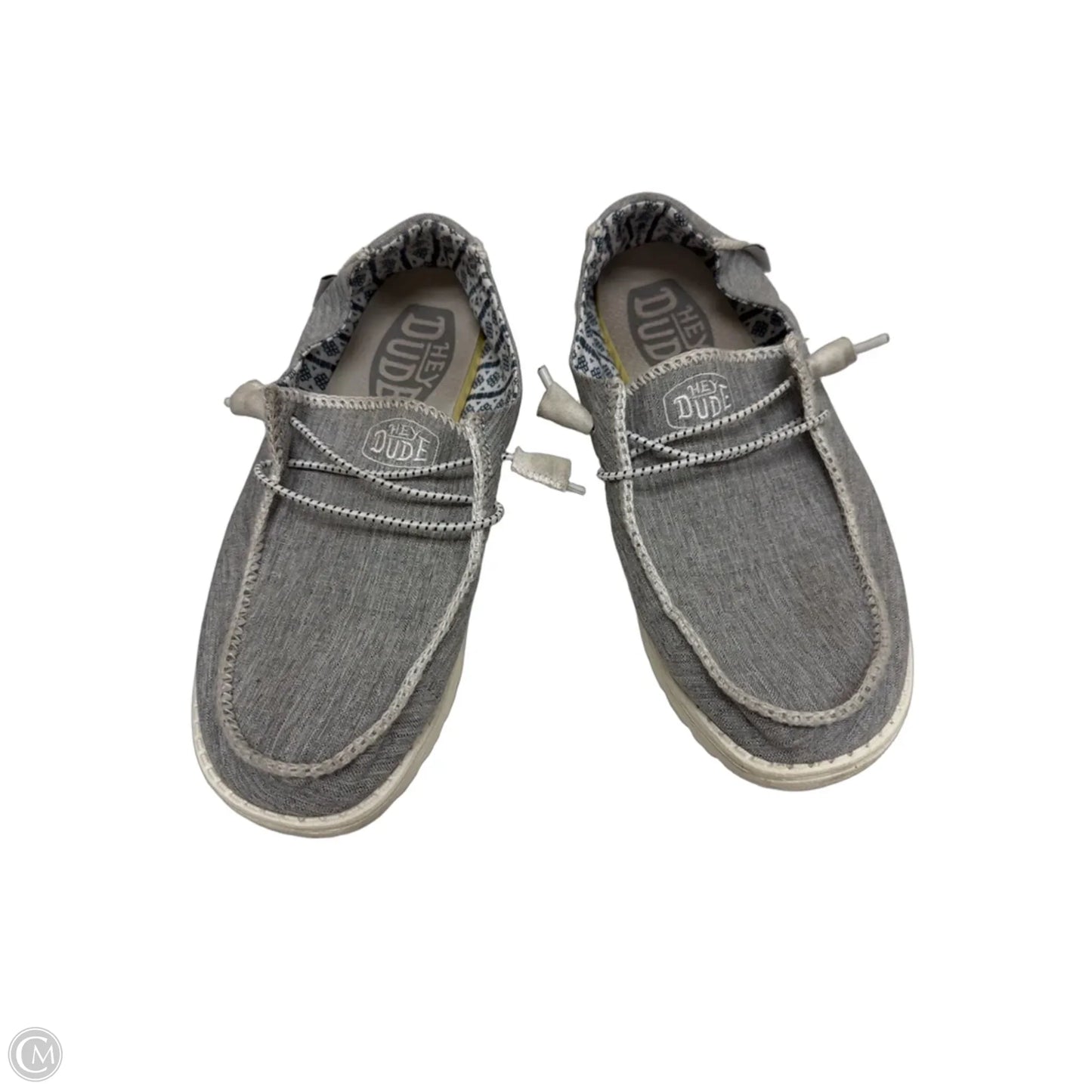 Shoes Flats By Hey Dude In Grey, Size: 8
