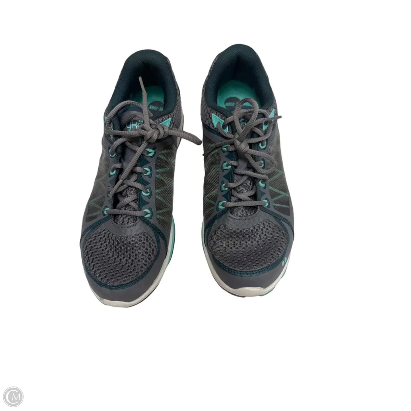 Shoes Athletic By Ryka In Green & Grey, Size: 9