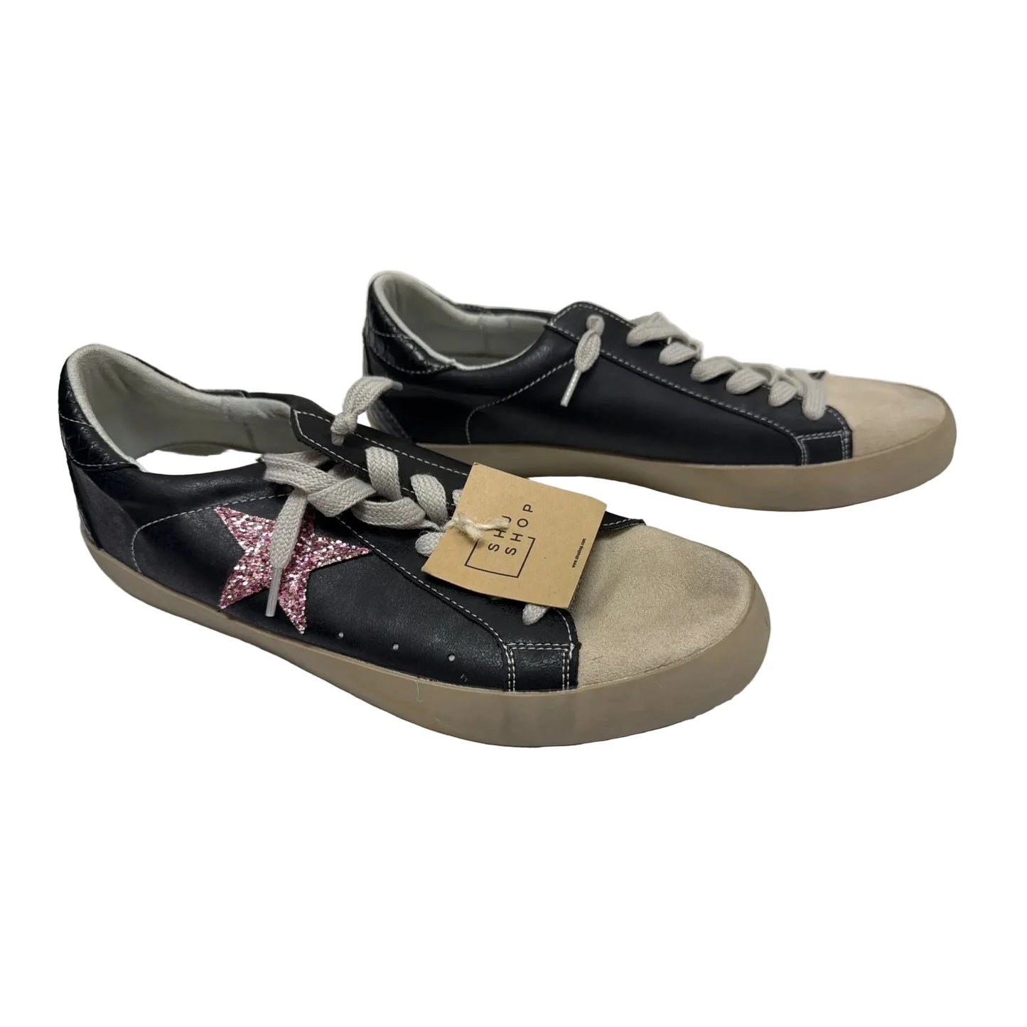 Shoes Sneakers By Shu Shop In Black & Tan, Size: 10