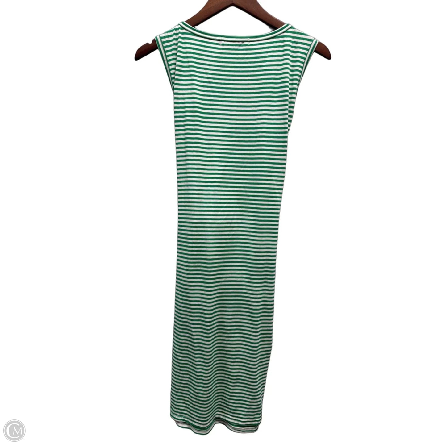 Dress Casual Midi By Merokeety In Striped Pattern, Size: L