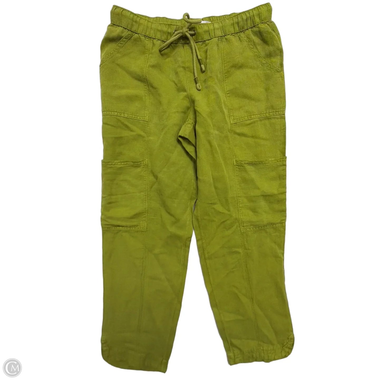 Pants Linen By C And C In Green, Size: M