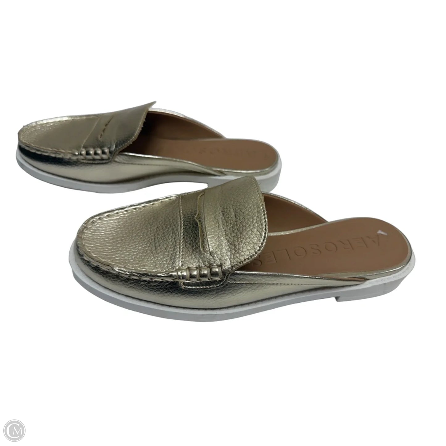 Shoes Flats By Aerosoles In Gold, Size: 7.5