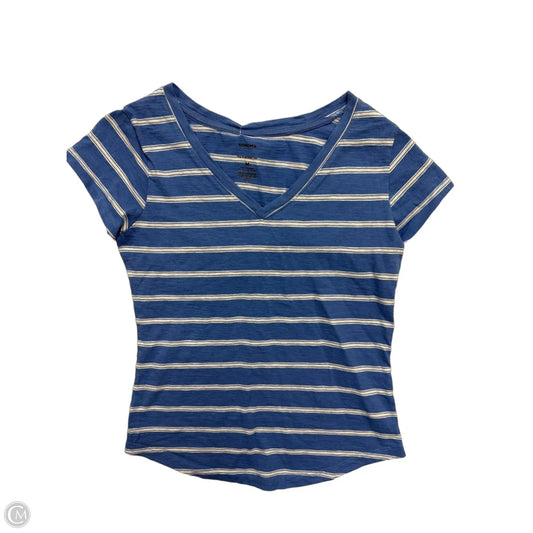 Top Short Sleeve By Sonoma In Striped Pattern, Size: M