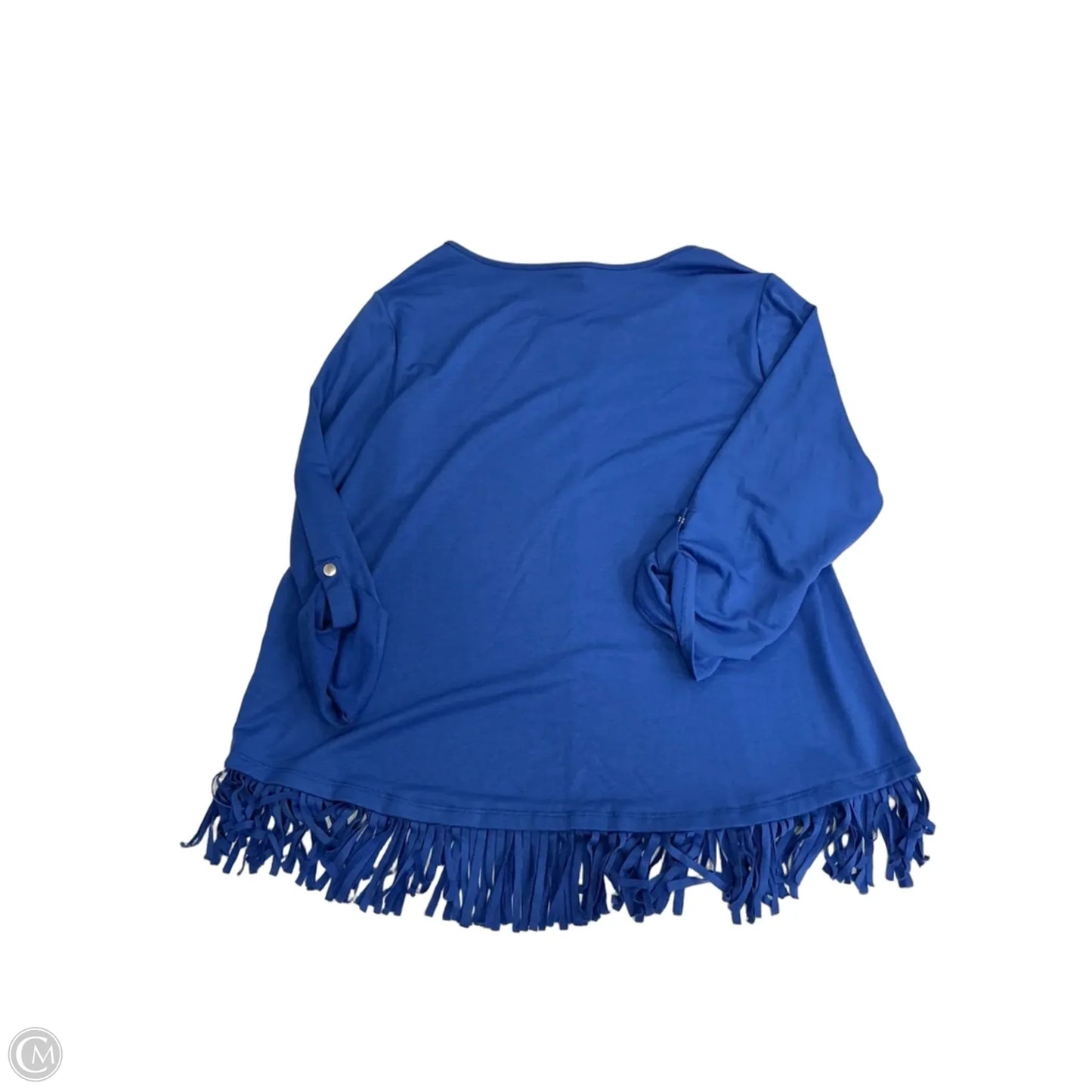 Top 3/4 Sleeve By Ruby Rd In Blue, Size: 1x