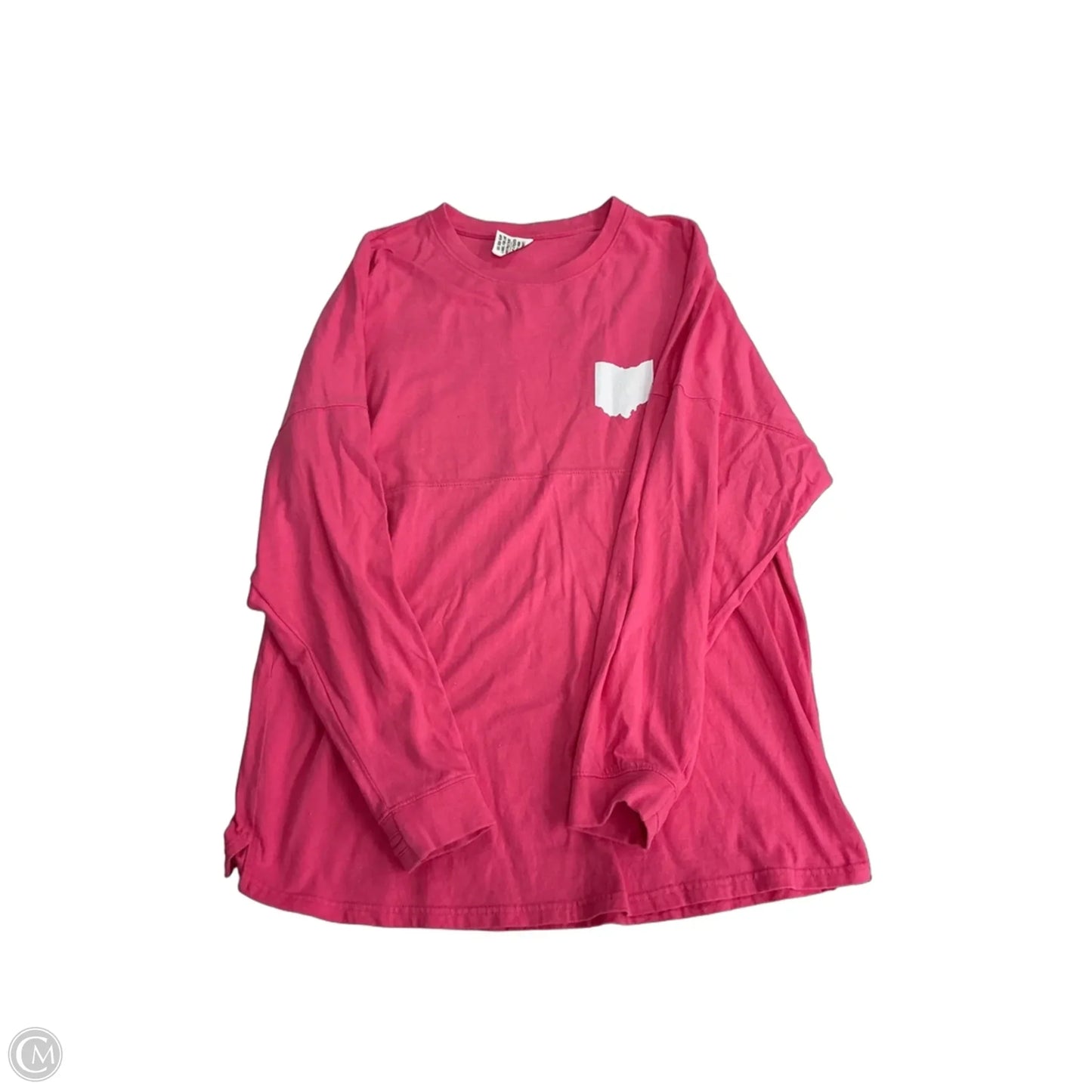 Top Long Sleeve By Clothes Mentor In Pink, Size: Xl
