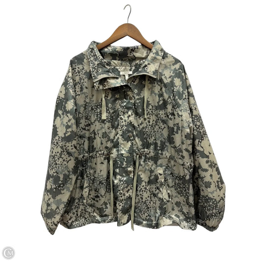 Jacket Windbreaker By Maurices In Camouflage Print, Size: 1x