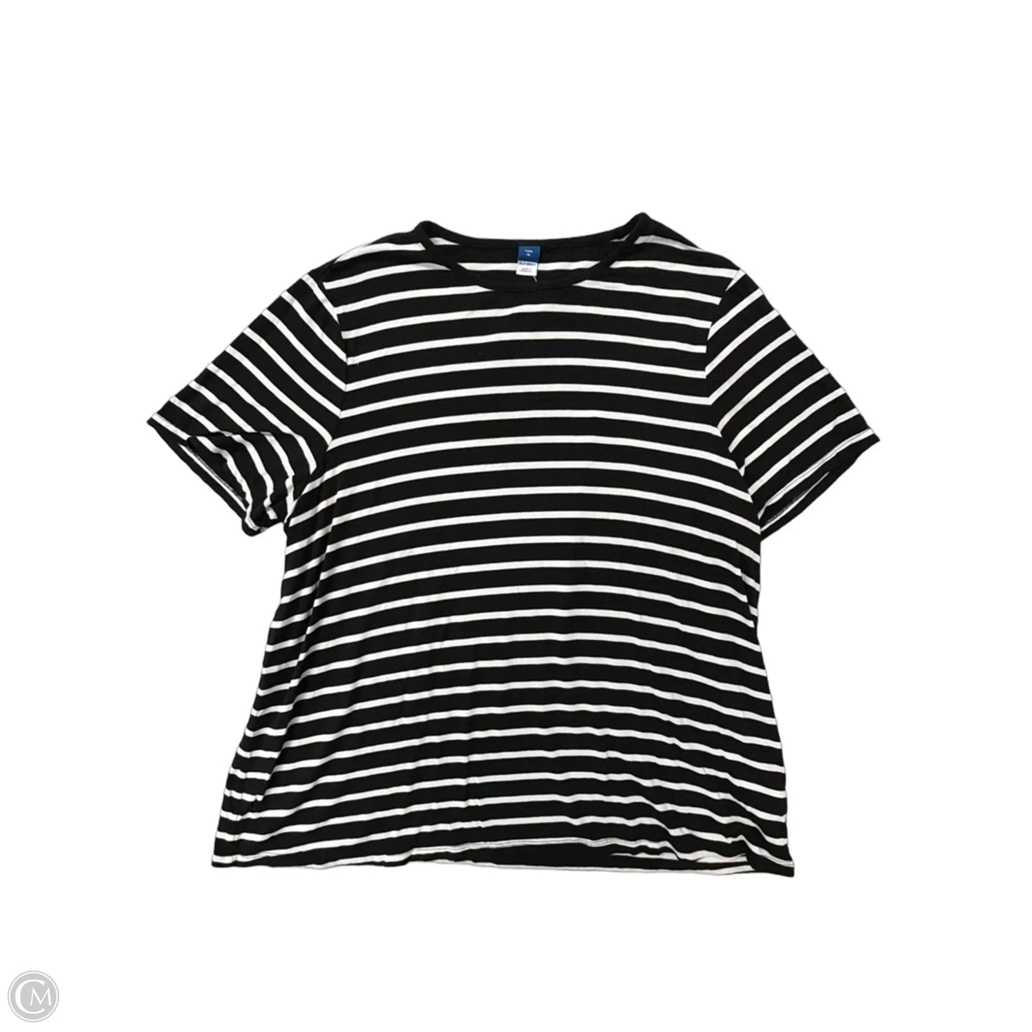 Top Short Sleeve By Old Navy In Striped Pattern, Size: Xl
