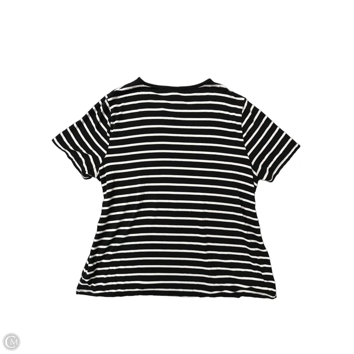 Top Short Sleeve By Old Navy In Striped Pattern, Size: Xl