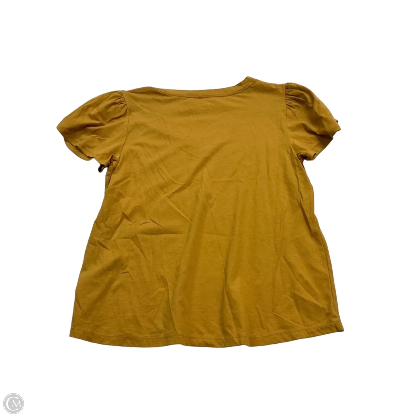 Top Short Sleeve By Maurices In Yellow, Size: L