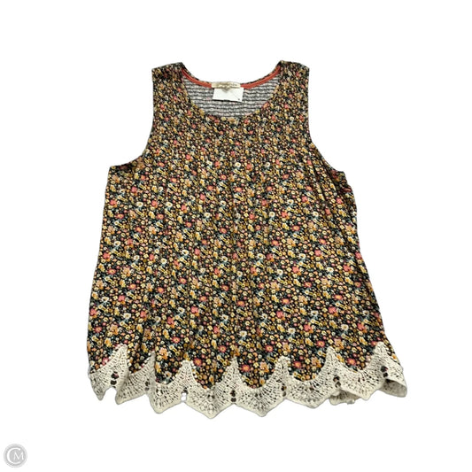 Tank Top By Rewind In Floral Print, Size: Xl