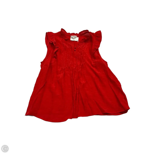 Top Sleeveless By Nanette By Nanette Lepore In Red, Size: L