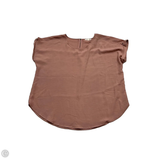Top Short Sleeve By Maurices In Pink, Size: L